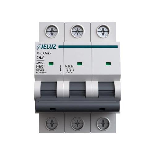 100946-INTERRUPTOR-TERMOMAGNETICO-DIN-3X40-AMP.4.5KA-JELUZ INTERRUPTOR TERMOMAGNETICO DIN 3X40 AMP.4.5KA JELUZ