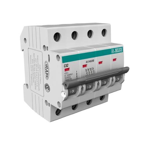 INTERRUPTOR TERMOMAGETICO DIN 4X25 AMP. 4.5KA JELUZ