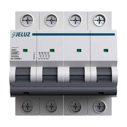 INTERRUPTOR TERMOMAGNETICO DIN 4X50 AMP.4.5KA JELUZ