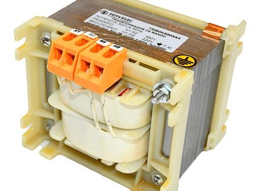 TRANSFORMADOR COMANDO CON BORNERA 220V/24V 50W