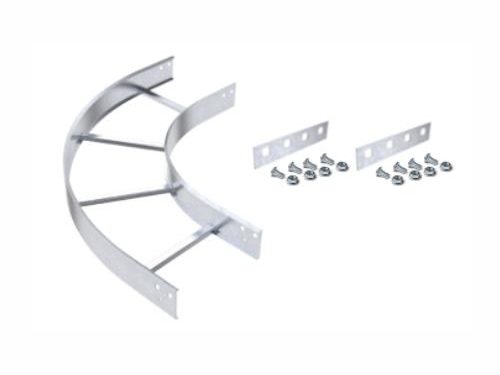 Curva Plana 90° para Bandeja Clinchada Escalera 300 x 64 1,6 mm