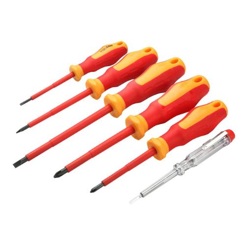 Kit Destornilladores Aislados 6 Piezas 1000V con Buscapolo