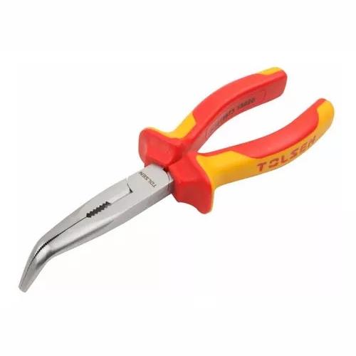 PINZA DE PUNTA CURVA AISLADA TOLSEN 1000V MANGO ANTIDESLIZANTE