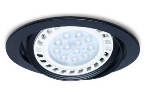 Embutido Redondo Móvil para AR111 - Negro