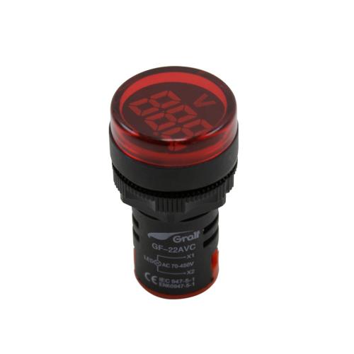 107102-VOLTIMETRO-DIAMETRO-22MM-GRALF VOLTIMETRO DIAMETRO 22MM GRALF