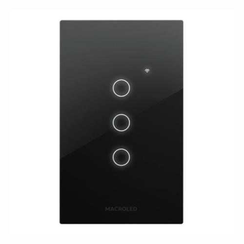 107303-INTERRUPTOR-WIFI-3-CANALES-NEGRO INTERRUPTOR WIFI 3 CANALES NEGRO