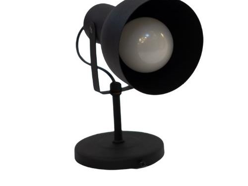 Aplique Pantalla - 1 Luz - Negro - E27