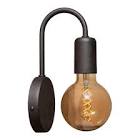 Aplique de Brazo Curvo - 1 luz - Negro - E27