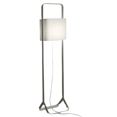 LAMPARA DE PIE OLI HIERRO Y TELA