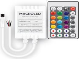 Controlador Radiofrecuencia RGB - 72 W - 5 M