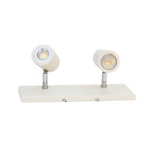 109944-APLIQUE-MELY-2-LUCES-PARA-DICRO-GU10-TODO-COLOR-BLANCO Aplique Mely - 2 Luces - Blanco - GU10