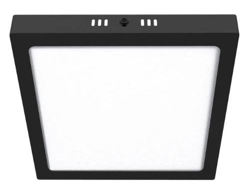 PLAFON LED CUADRADO 18W 3000K NEGRO