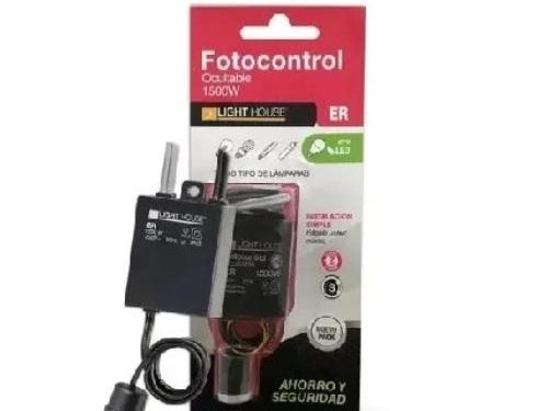 FOTOCONTROL 4 CABLES 1500W 220V CON SENSOR DIRIGIBLE