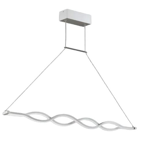COLGANTE ALUMINIO BLANCO DE ONDAS DOBLES