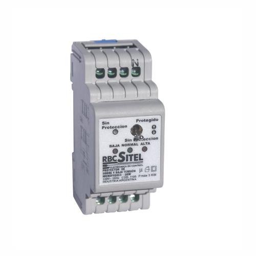 PROTECTOR ALTA/BAJA 220V.25A.5KW PARA RIEL