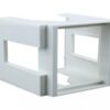 Adaptador Riel Din - 2 Módulos - Blanco