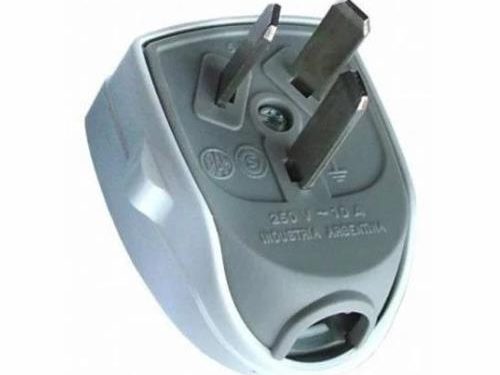 Ficha Macho Premium 10 A - Blanco