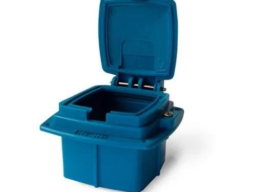 Caja Capsulada de Embutir para Toma 16 A - Azul