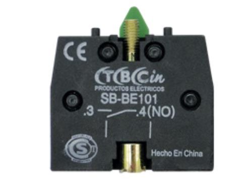 Bloque de Contacto Auxiliar - NA - Verde