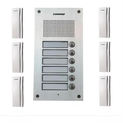 34853-FRENTE-COMMAX-6-PULSADORES Frente Portero Eléctrico Multifamiliar - 6 Pulsadores