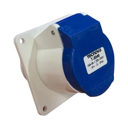 35297-TOMA-PARA-EMBUTIR-FIJA-IP44-16A-2-POLOS-TIERRA-220V TOMA PARA EMBUTIR FIJA IP44 16A 2 POLOS + TIERRA 220V