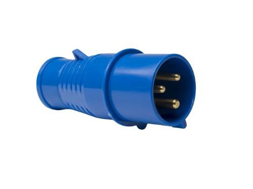 Ficha Macho 32 A - 2 Polos + Tierra 220 V